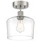 Access Lighting Port Nine Chardonnay, Chardonnay LED SemiFlush, Brushed Steel Finish, Clear Glass 63147LEDDLP-BS/CLR - alternate 1
